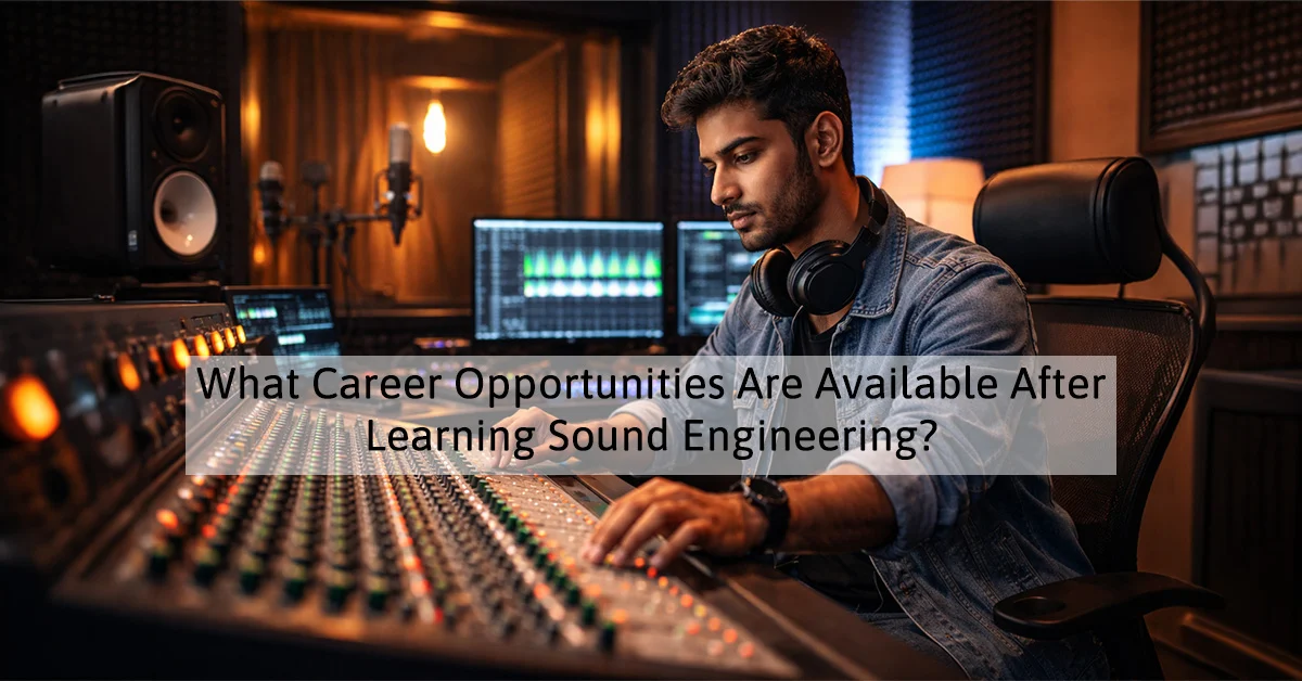 Sound engineering career and audio production studio setup