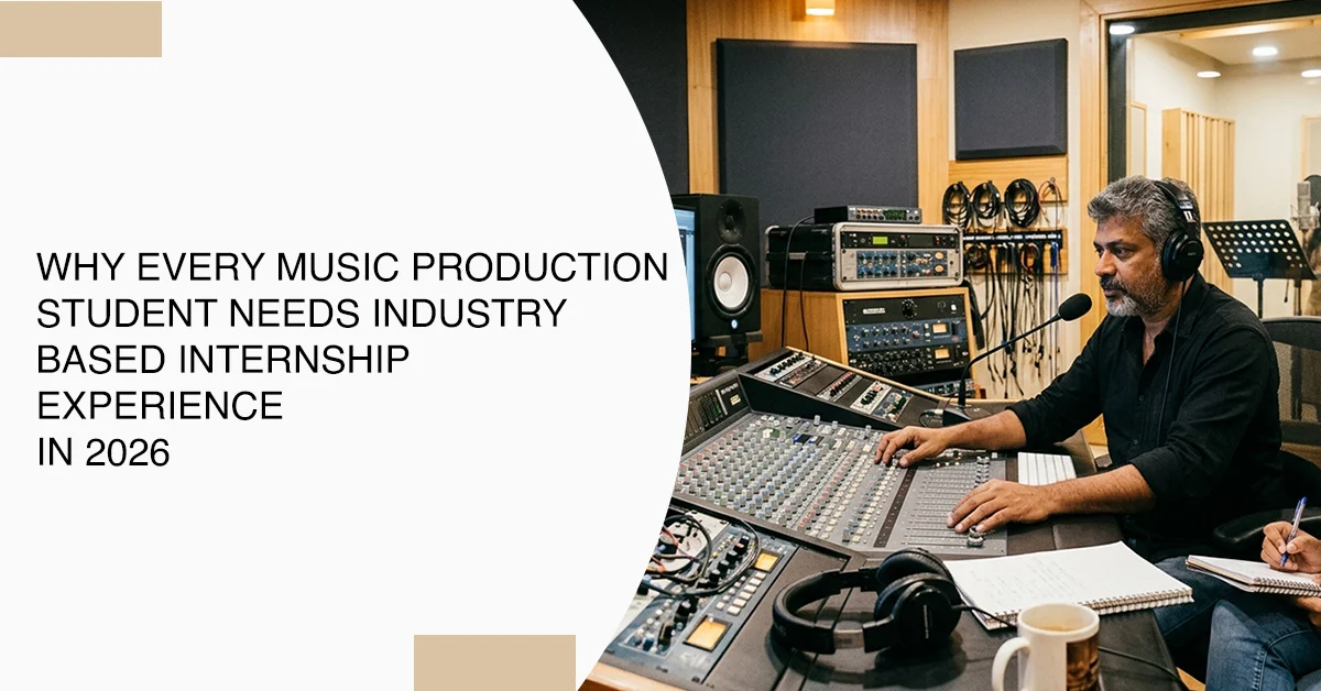 Why Every Music Production Student Needs Industry based Internship Experience in 2026