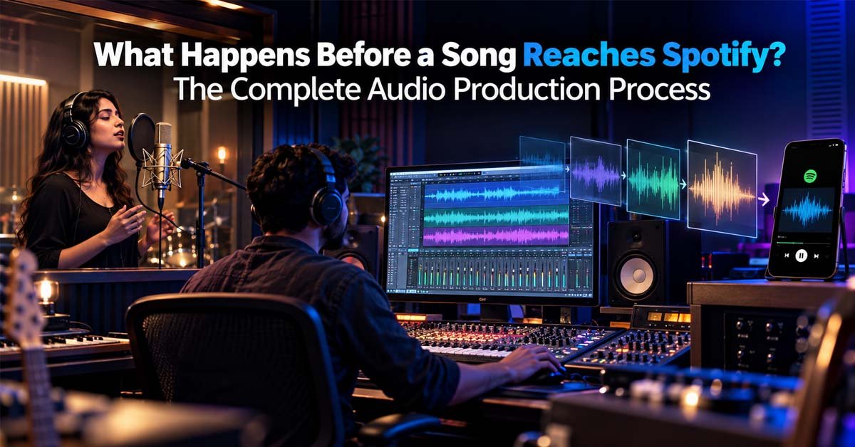What Happens Before a Song Reaches Spotify? The Complete Audio Production Process